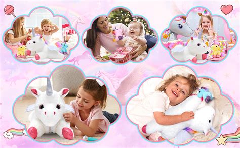 Set mamma e baby unicorno peluche
