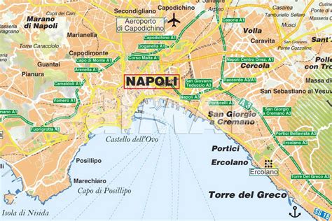 mappa di Napoli e dintorni