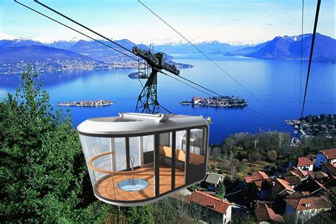 Mappa del percorso della funivia Mottarone