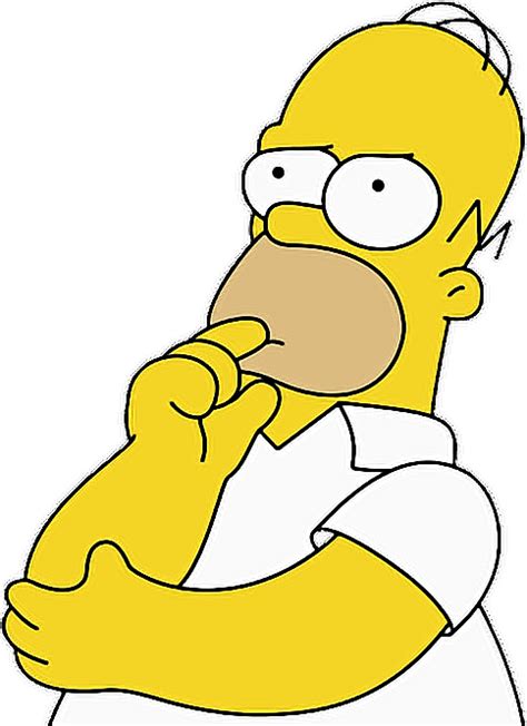 Homer Simpson pensieroso