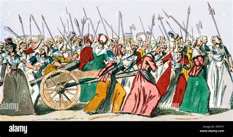 donne che marciano su Versailles durante la Rivoluzione Francese