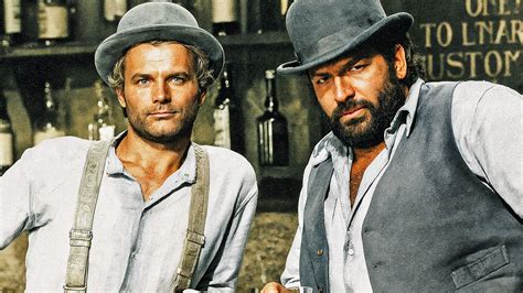 Bud Spencer e Terence Hill insieme in un momento di relax