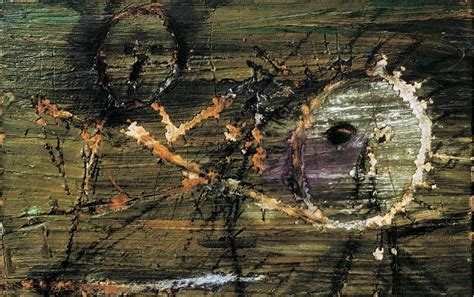 fotografia di un'opera d'arte contemporanea materica (es. Tapies o Fautrier)