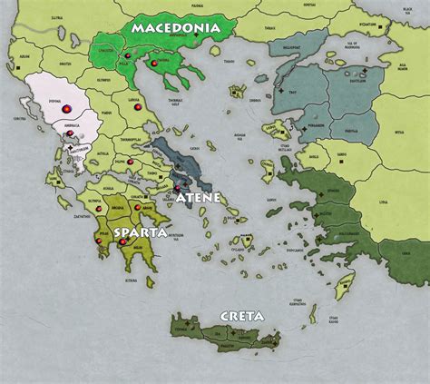 Mappa panoramica della Grecia antica in Assassin's Creed Odyssey