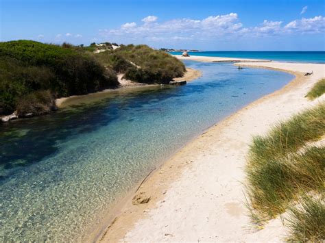 Una spiaggia sabbiosa con dune nel Salento