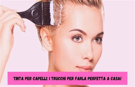 Processo di applicazione della tinta per capelli