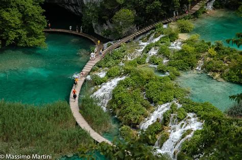 Laghi di Plitvice con passerelle