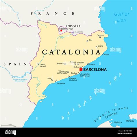 Mappa della Catalogna con Mont-roig