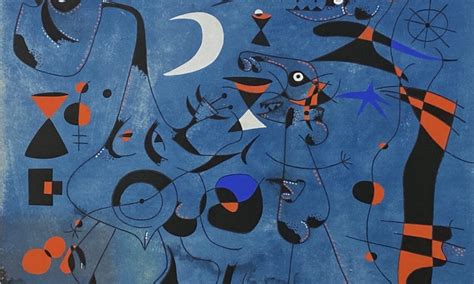 Una delle opere della serie Constellazioni di Joan Miró