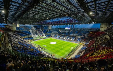 Stadio San Siro pronto per una grande partita