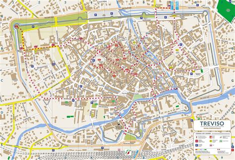 Schema a rete che collega gli istituti scolastici di Treviso con il MIUR e le autorità locali
