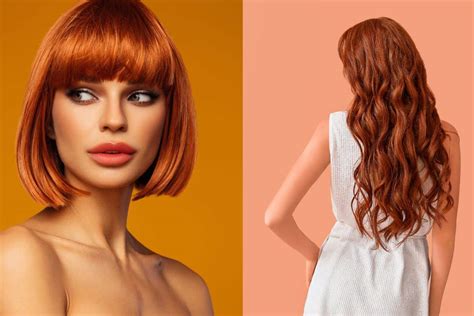 modella con capelli lunghi e corti a confronto