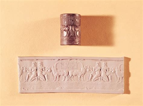 Impressione di sigillo cilindrico con Inanna/Ištar