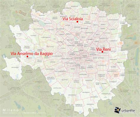 Mappa schematica dei plessi scolastici e dei circoli didattici nel tessuto urbano di Bari