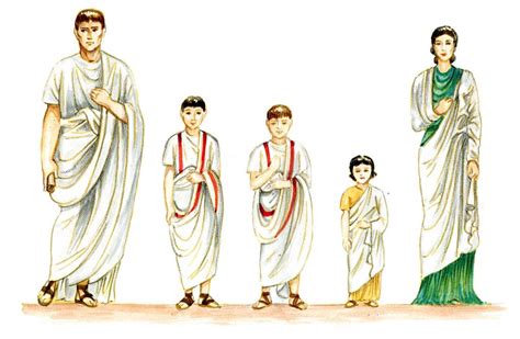 Famiglia romana con bambini