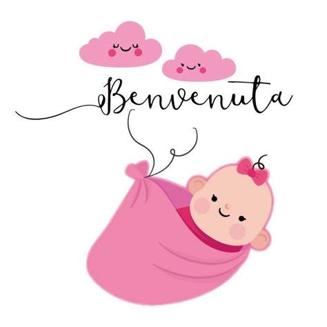 immagine stilizzata di una culla decorata per biglietti di auguri