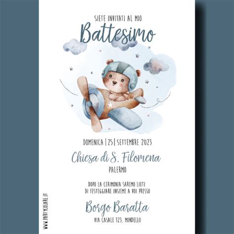 infografica che mostra la struttura ideale di un biglietto di battesimo