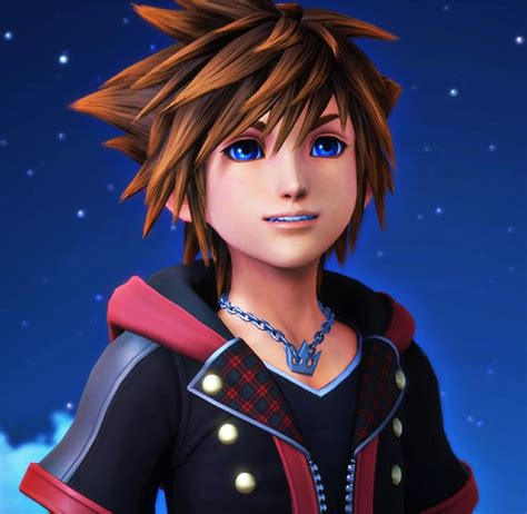 Grafica che illustra il doppiaggio di Sora in Kingdom Hearts