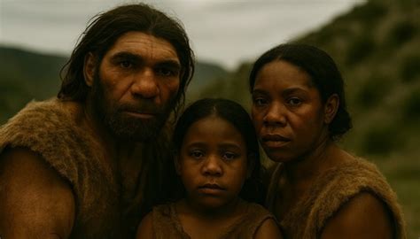 Ricostruzione artistica dell'incontro tra Homo sapiens e Neanderthal