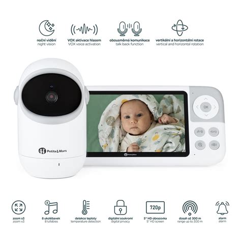 Baby monitor con schermo video e diverse funzionalità integrate