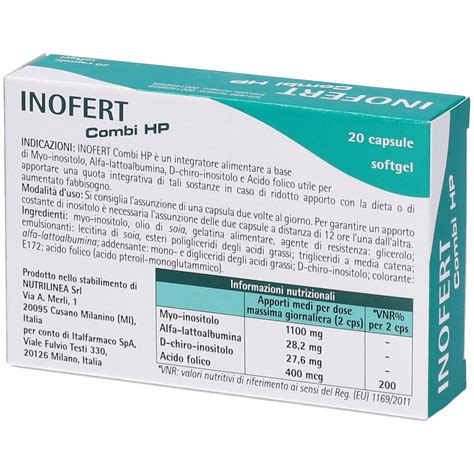 Schema degli ingredienti di Inofert Combi HP