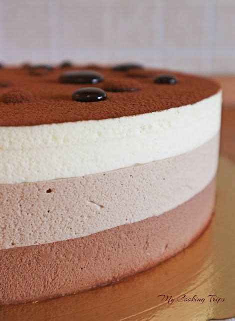 schema stratificazione bavarese ai tre cioccolati