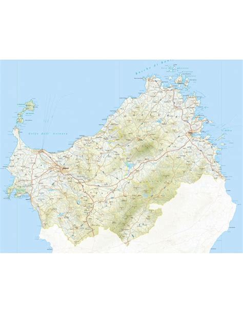Mappa della provincia di Sassari con evidenziate Alghero, Stintino e Castelsardo