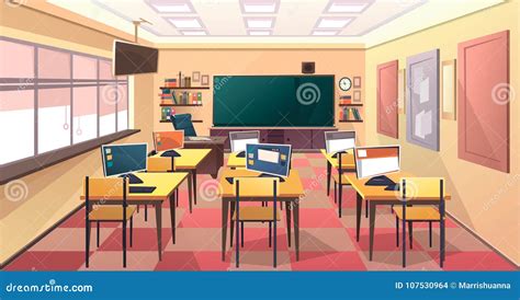 Interno di un'aula scolastica moderna e attrezzata
