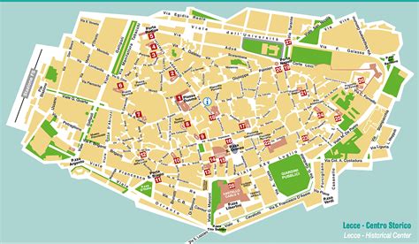 Mappa del Comune di Lecce con punti di interesse
