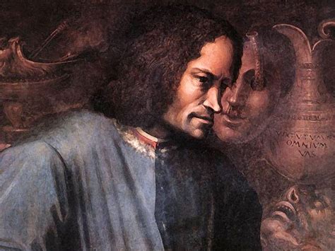 Ritratto di Lorenzo il Magnifico circondato da simboli del potere mediceo