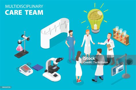 Illustrazione di un team multidisciplinare in un centro PMA