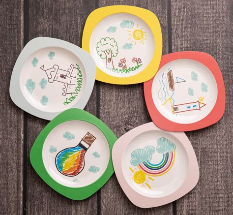 Piatti in melamina con disegni per bambini