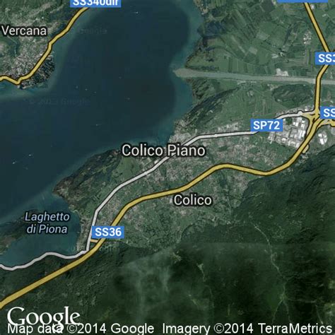 Mappa di Colico con indicazione della posizione strategica