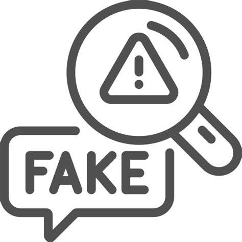 Icona di allarme/fake news