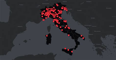 Mappa delle pietre della fertilità in Italia