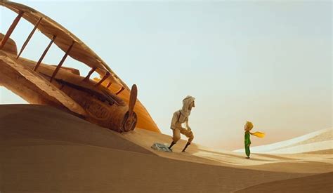 Aviatore e Piccolo Principe nel deserto
