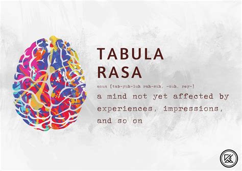 rappresentazione concettuale della mente come tabula rasa