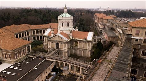 Veduta aerea e ingressi principali dell'Ospedale Salvini di Garbagnate