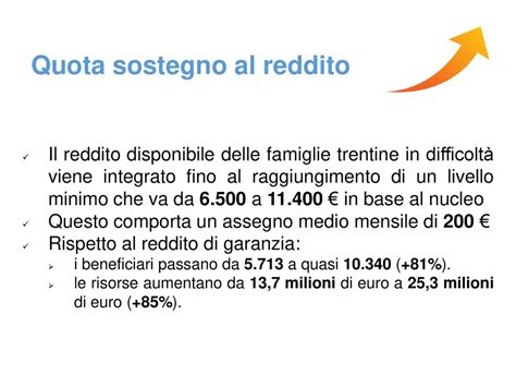 infografica sulle tipologie di sostegno al reddito familiare