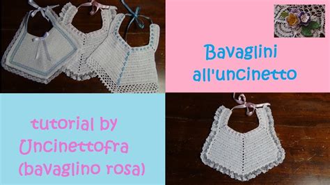 Bavaglini neonato all'uncinetto