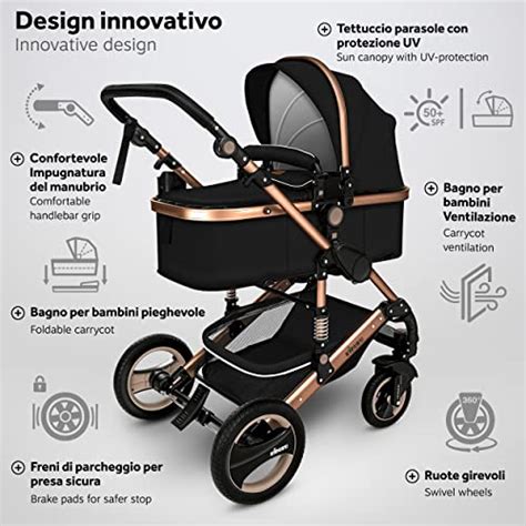 Passeggino Kerttu Mea 3 in 1 in configurazione passeggino