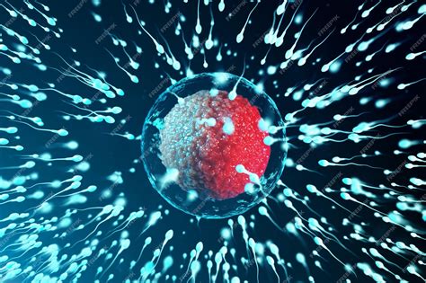 Microscopio con spermatozoi in movimento