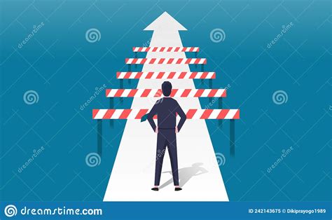 Imprenditore pensieroso di fronte a ostacoli