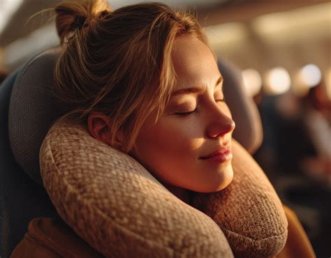 Persona che riposa comodamente su un cuscino da viaggio ergonomico durante un lungo tragitto