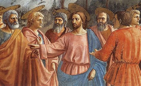Gesù che indica la folla e i discepoli come sua vera famiglia