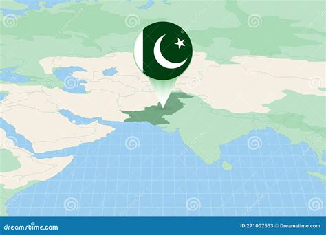 Mappa del Pakistan con i paesi confinanti