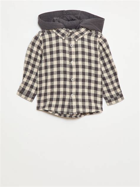Camicia flanella neonato a quadri