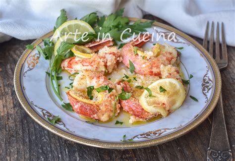 Gamberoni al forno con limone e prezzemolo