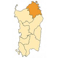 Mappa della Gallura con Arzachena
