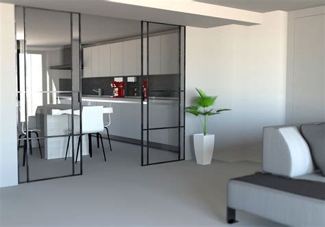 Interni della cucina condivisa e area salotto